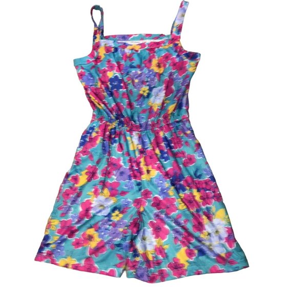Vintage CW Classics Shorts Romper Womens Med Used Floral - Picture 4 of 16